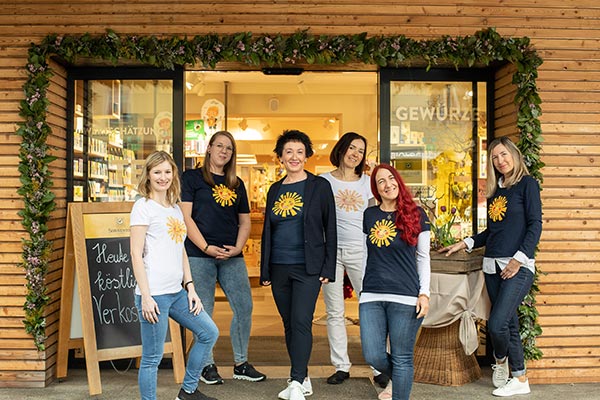 Das Team vom Sonnentor-Shop in Kapfenberg